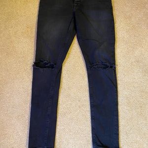 Men’s ASOS Ripped Skinny Jeans 30” x 30”